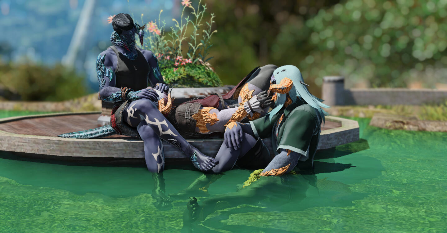 3 Characters, Complex pose, SFW