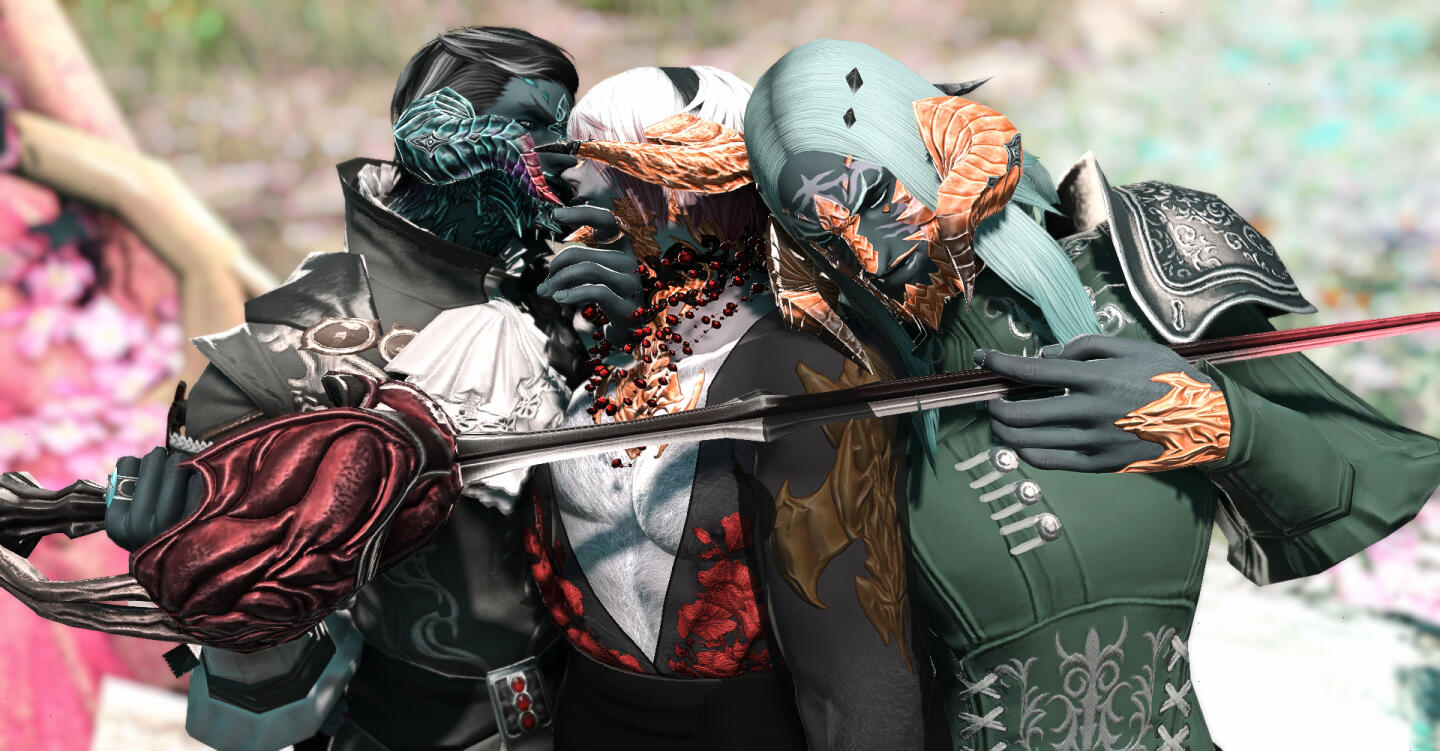 3 Characters, Complex pose, SFW