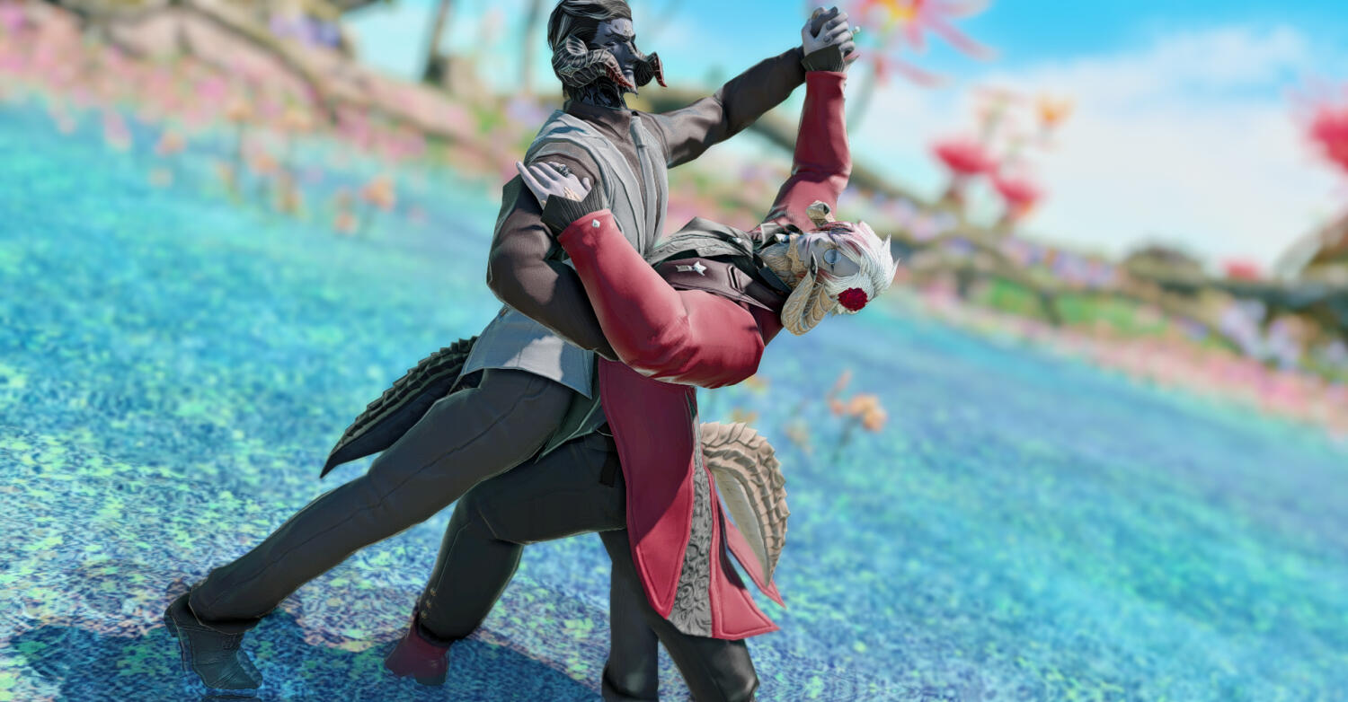 2 Characters, Complex pose, SFW with custom body scaling